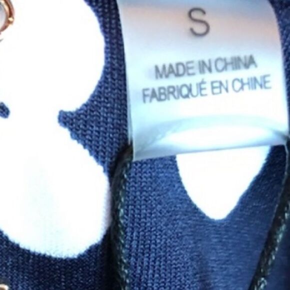 T Tahari Navy Blue White Polka Dot Print Scuba Knit Jacket Coat - Size Small / S - Picture 8 of 12